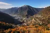 Vista aérea de Andorra la Vella, la capital de Andorra.